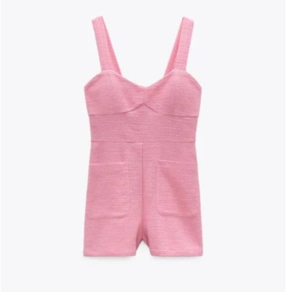 ZARA TWEED ROMPER - Picture 2 of 11